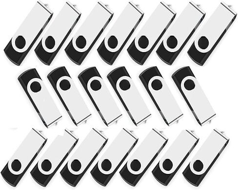 محركات أقراص فلاش USB، 8 جيجابايت، 20 حزمة، 2.0 محركات أقراص Pendrive Thumb، عصا ذاكرة للكمبيوتر، الكمبيوتر المحمول، الكمبيوتر اللوحي، مشغل MP3/هدية شخصية، العروض التقديمية، المكتب، المدرسة، تخزين البيانات، بدون شعار، بناء في المعدن؛ in Kuwait