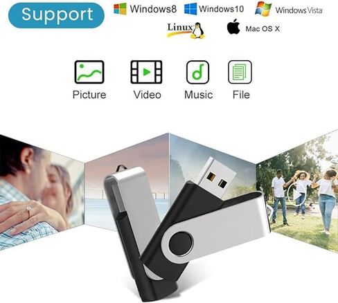 محركات أقراص فلاش USB، 8 جيجابايت، 20 حزمة، 2.0 محركات أقراص Pendrive Thumb، عصا ذاكرة للكمبيوتر، الكمبيوتر المحمول، الكمبيوتر اللوحي، مشغل MP3/هدية شخصية، العروض التقديمية، المكتب، المدرسة، تخزين البيانات، بدون شعار، بناء في المعدن؛ in Kuwait
