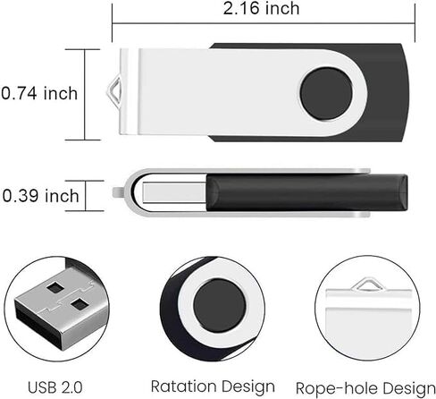 محركات أقراص فلاش USB، 8 جيجابايت، 20 حزمة، 2.0 محركات أقراص Pendrive Thumb، عصا ذاكرة للكمبيوتر، الكمبيوتر المحمول، الكمبيوتر اللوحي، مشغل MP3/هدية شخصية، العروض التقديمية، المكتب، المدرسة، تخزين البيانات، بدون شعار، بناء في المعدن؛ in Kuwait