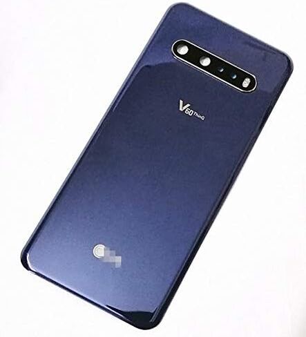 غطاء زجاجي خلفي V60 ThinQ بديل لباب الإسكان مع أجزاء شريطية لهاتف LG V60 ThinQ V600 5G جميع الموديلات مع كابل USB إلى Type-c + أدوات (أزرق أنيق) in Saudi Arabia