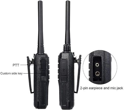 Retevis RT21V MURS Radios, Walkie Talkies for Adults, Rechargeable Two Way Radios with Six Way Multi Charger, Low Traffic, Heavy Duty, for Church School Emergency Rescue (6 Pack) in Saudi Arabia