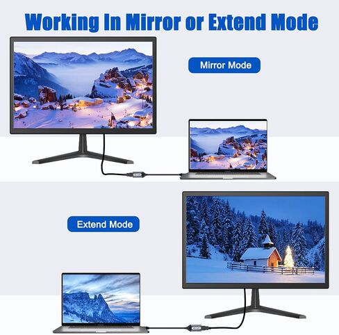 محول USB C إلى HDMI (4K@60 هرتز)، محول USB من النوع C إلى HDMI أنثى [متوافق مع Thunderbolt 3/4]، متوافق مع iPhone 15/15Pro/15ProMax، MacBook Pro، Air، iPad Pro، Pixelbook، XPS، إلخ in Kuwait