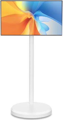 22-Inch Portable Smart Monitor w/ 1080P Incell Touch Screen, Android 12(Support Google Store), Wireless Monitor on Wheels, Built-in Battery(4-6H), Full Swivel Rotation, 6+128G in Saudi Arabia