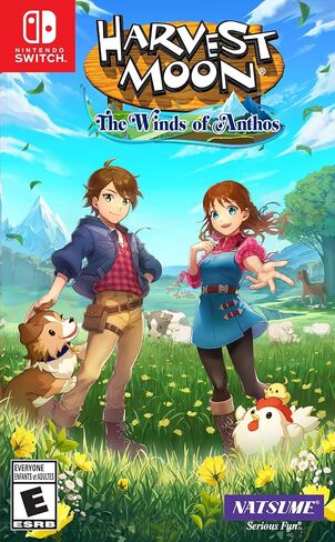 هارفست مون: رياح أنثوس لجهاز نينتندو سويتش مع هدية إضافية من القطيفة على شكل بقرة نعسان مقاس 7 بوصات وحلية ياقة in Kuwait