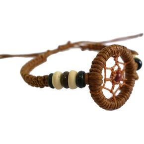 Moose546 Dream Catchers Shambhala Bracelet 6" to 9" with a Sliding Knot Adjustable Closure Braided Bracelet