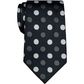 Retreez Two-Color Polka Dots Woven Microfiber Men's Tie