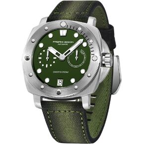 Pagani Design Men's Watch Automatic Mechanical Wristwatches for Men with Nylon Strap 41mm Sapphire Glass Waterproof Date Watch