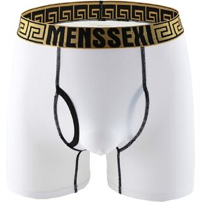 Naturemore Men's Sexy Ice Silk Underwear Boxer Briefs Long Leg Pants