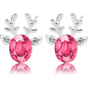 أقراط عيد الميلاد من KINIVA للفتيات والنساء - أقراط الرنة اللطيفة لآكل موسم العطلات هدية عيد الميلاد الاحتفالية لها in Kuwait