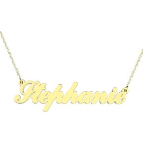 Haobase Letter S Personalized Name Necklace Dainty Name Plate Necklace Jewelry Personalized Gifts for Women Teen Girls