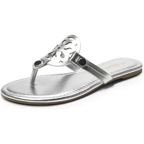 DREAM PAIRS Women's Flip Flops Comfortable Soft Cushion Slide Slip on Summer Beach Thong Flat Sandals