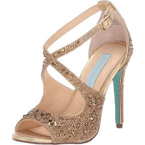 Betsey Johnson Blue Unisex-Adult SB-SCOTI Heeled Sandal