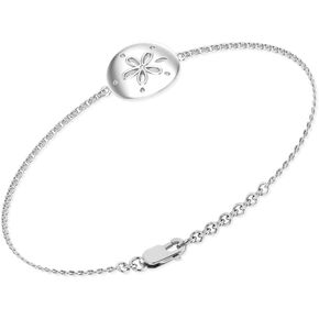 غرامة سوار هدية للنساء 925 الفضة الاسترليني البحر الرمال الدولار سحر أساور الزهور زهرة نجم البحر قلادة المجوهرات in Kuwait