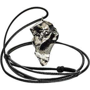 Wallystone Gems Uniquely Elite Shungite Crystals in Beautiful Natures Shape with Adjustable Cord - Can be Adjusted to Heart or Throat Chakra or Adjusted for Children