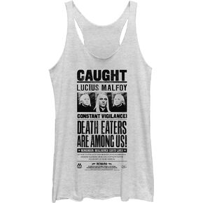 Harry Potter Half-Blood Prince Lucius Newspaper Women's Racerback Tank Top