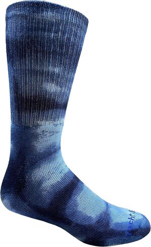 Yacht & Smith 6 Pairs of Womens And Mens Tie Dye Cotton Colorful Soft Crew Socks, Boot Sock, Bulk in Saudi Arabia