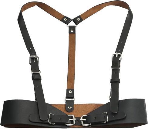 Punk Women Waist Belts PU Leather Fashion Adjustable Waist Belt Leather Harness For Women Waist Punk Belt Womens Waist Belt Leather Harness Suitable for Halloween Gothic Circle for Party Dating, in Kuwait