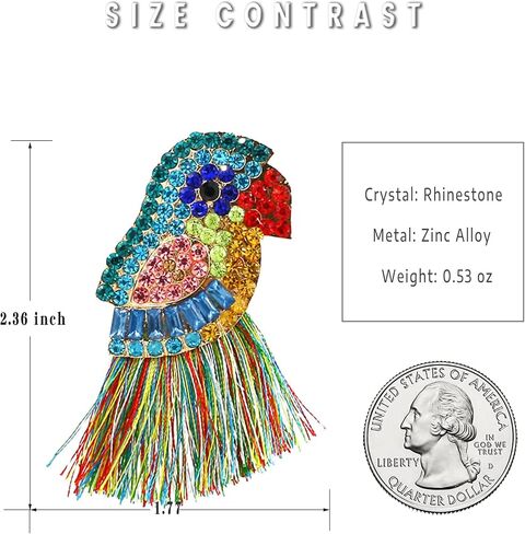 SISOFTLY Bird Earrings- Elegant Crystal Inlayed Dangle Earrings, Statement Animal Drop Earrings for Women/Girls in Saudi Arabia