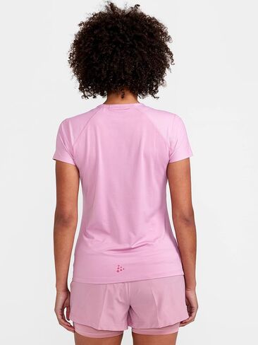 تي شيرت نسائي ضيق من Craft Sportswear ADV Essence SS | بلوزة للتمرين بأكمام قصيرة | تي شيرت رائع للجري وتمارين الصالة الرياضية in Kuwait