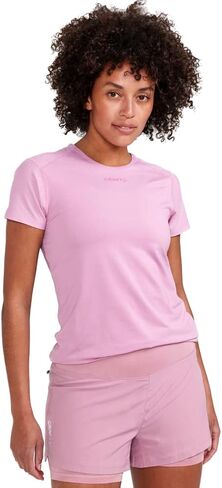 تي شيرت نسائي ضيق من Craft Sportswear ADV Essence SS | بلوزة للتمرين بأكمام قصيرة | تي شيرت رائع للجري وتمارين الصالة الرياضية in Kuwait