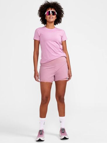 تي شيرت نسائي ضيق من Craft Sportswear ADV Essence SS | بلوزة للتمرين بأكمام قصيرة | تي شيرت رائع للجري وتمارين الصالة الرياضية in Kuwait