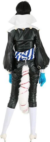 miccostumes Men's Costume Fox Cosplay Black Bodysuits With Tail And Gloves in Saudi Arabia