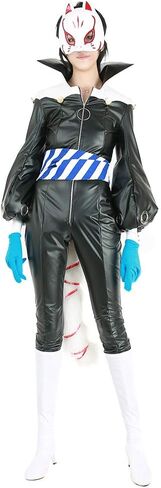 miccostumes Men's Costume Fox Cosplay Black Bodysuits With Tail And Gloves in Saudi Arabia
