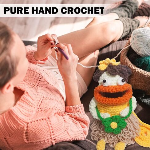 Magic Hand Crossbody Cell Phone bag, Crochet handmade Personality cute Purse in Saudi Arabia