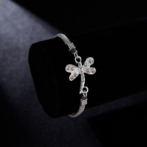 Sterling Silver Evil Eye Hamsa Bracelet Cubic Zirconia Fatima Hand Charms Bracelet Sideway Cz Hamsa Hand Bracelet Lucky Evil Eye Bracelet Jewelry for Women and Men in Saudi Arabia
