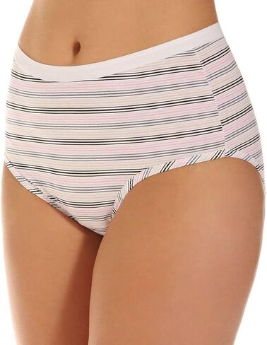 Fruit of the Loom Women's 3 Pack Assorted Cotton Brief Panties, Assorted, 8 in Saudi Arabia