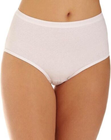 Fruit of the Loom Women's 3 Pack Assorted Cotton Brief Panties, Assorted, 8 in Saudi Arabia