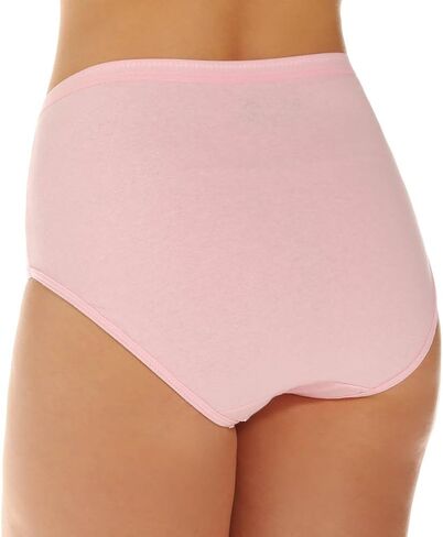 Fruit of the Loom Women's 3 Pack Assorted Cotton Brief Panties, Assorted, 8 in Saudi Arabia