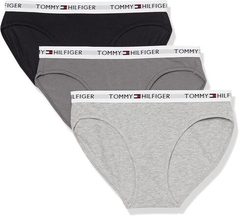 ملابس داخلية بكيني قطنية للنساء من Tommy Hilfiger مكونة من 3 قطع، عبوة متعددة in Saudi Arabia