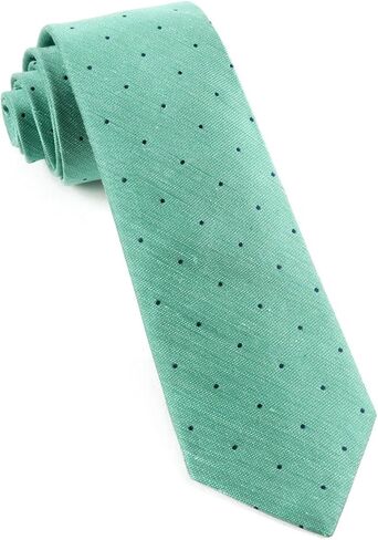 ربطة عنق من خليط الكتان بنقط نعناعي مقاس 7.62 سم, مينت, One Size in Kuwait