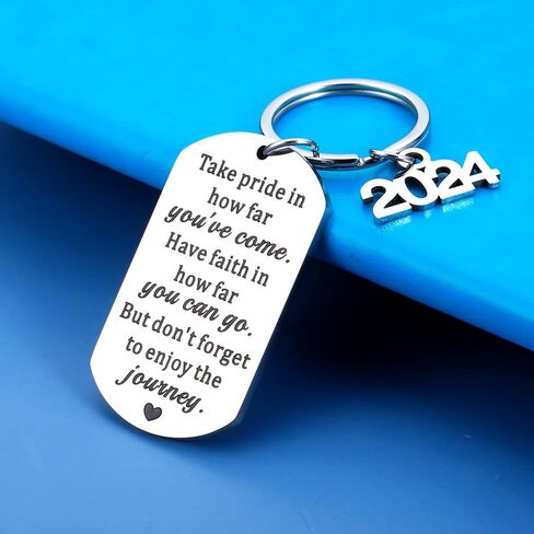 2024 Graduation Gifts for Him Her Class of 2024 Keychain Middle High School Senior 2024 Gifts for Boys Girls Men Women College Graduation Gift for Nurse PhD Master Degree Law School Nursing Grad Gifts in Kuwait
