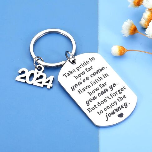 2024 Graduation Gifts for Him Her Class of 2024 Keychain Middle High School Senior 2024 Gifts for Boys Girls Men Women College Graduation Gift for Nurse PhD Master Degree Law School Nursing Grad Gifts in Kuwait