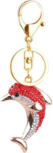 bstedyas Cute Crystal Keychain Ocean Animal Keyring Car Bag Accessory Pendant Purse Charm Handbag Decor Ornaments in Saudi Arabia