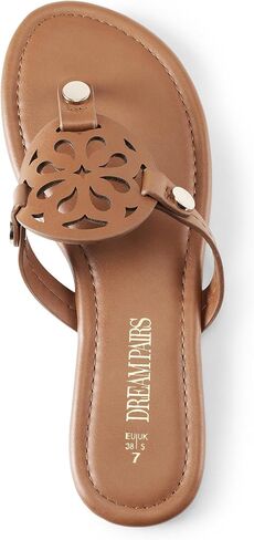 DREAM PAIRS Women's Flip Flops Flat Slide Sandals | Comfortable Soft Dressy Flats Thong Sandals for Summer Beach Dating Vacations in Saudi Arabia