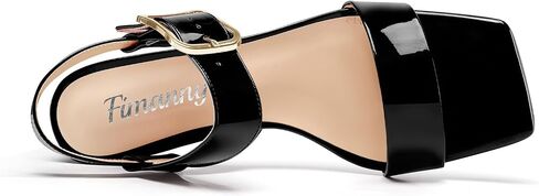 Fimanny Womens Mid Chunky Block Heel Square Open Toe Ankle Strap Sandals Dress Slingback Buckle Shoes Casual Party Summer 2.0 Inches Heels in Saudi Arabia