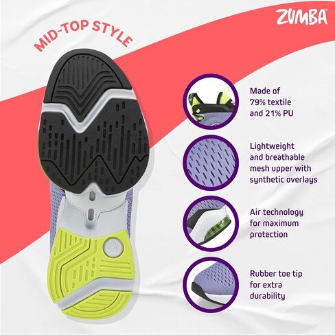 أحذية ZUMBA الرياضية النسائية Air Funk Stomp، أحذية رياضية للرقص متوسطة الارتفاع in Saudi Arabia