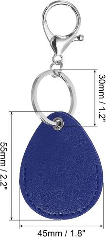 PATIKIL Leather Key Fob, PU Leather Key Fobs with Key Rings Keychain Holder for ID Key Card in Saudi Arabia