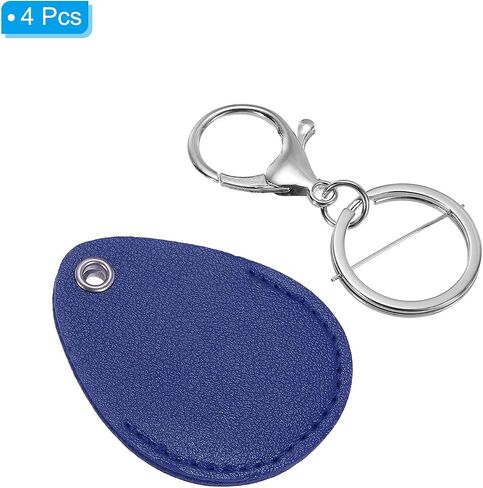 PATIKIL Leather Key Fob, PU Leather Key Fobs with Key Rings Keychain Holder for ID Key Card in Saudi Arabia