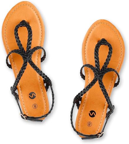 Rekayla Flat Sandals Braided Strap Tong Sandal for Women in Saudi Arabia