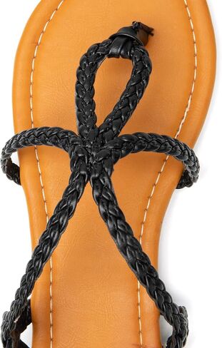 Rekayla Flat Sandals Braided Strap Tong Sandal for Women in Saudi Arabia