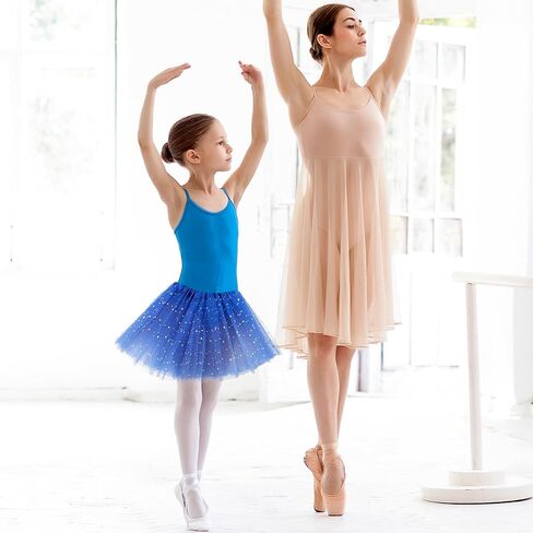 Tutu 3 layers Top Tulle Skirt Ballet Glitter Sequins Gauze Costume Parties Ballerina Dance Half Skorts Prom Dress-up in Saudi Arabia