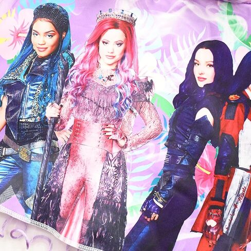 VARWANEO Descendants 3 Costume Dress Birthday Party Supplies Outfits for Girls Princess Dress Up Tulle Mesh Dress (Purple, 5-6X) in Kuwait