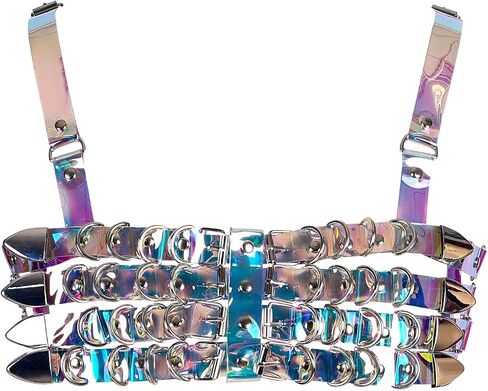Womens Leather Full Cage Body Harness Tops Hollow Out Lingerie Punk Gothic Halloween Rave Clothing in Saudi Arabia
