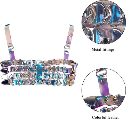 Womens Leather Full Cage Body Harness Tops Hollow Out Lingerie Punk Gothic Halloween Rave Clothing in Saudi Arabia