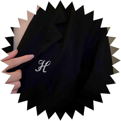 Iaceble Crystal Letter Brooch Pin Silver Initial Brooches Pin Dainty Custom Initial Brooch Letter B Brooch Pin Lapel Pin Tie Decorative for Women and Girls Clothing Dress Suit(B) in Saudi Arabia