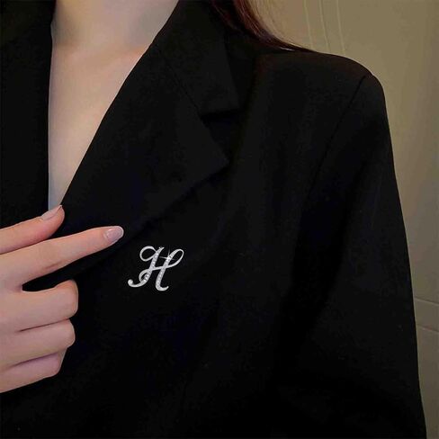Iaceble Crystal Letter Brooch Pin Silver Initial Brooches Pin Dainty Custom Initial Brooch Letter B Brooch Pin Lapel Pin Tie Decorative for Women and Girls Clothing Dress Suit(B) in Saudi Arabia